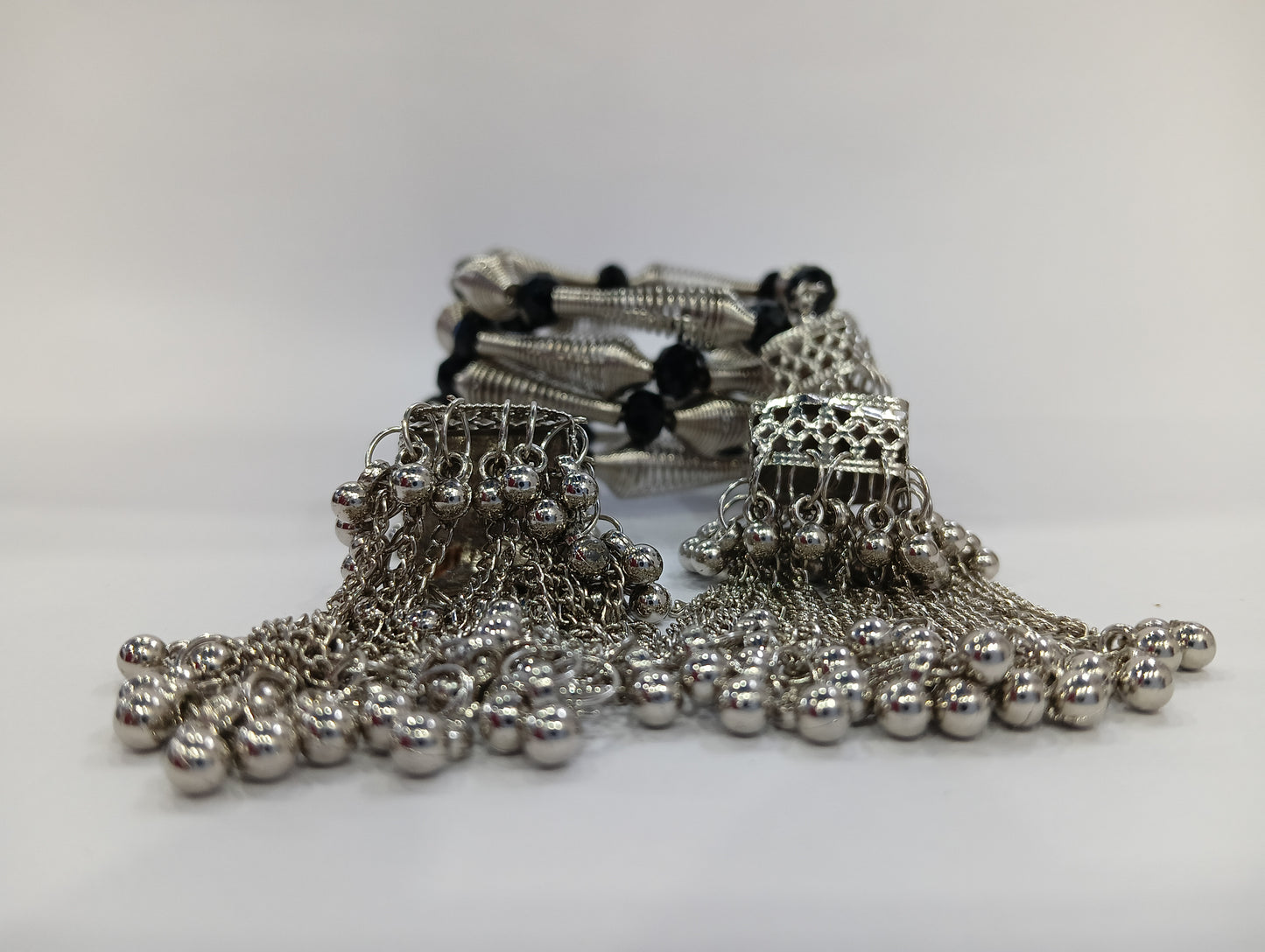 4-Layer Bracelet with Jhumka | Ethnic Boho Jewelry for Women